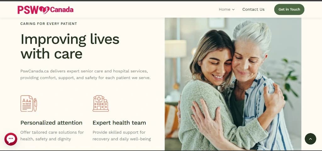 Website screens from a product we improved