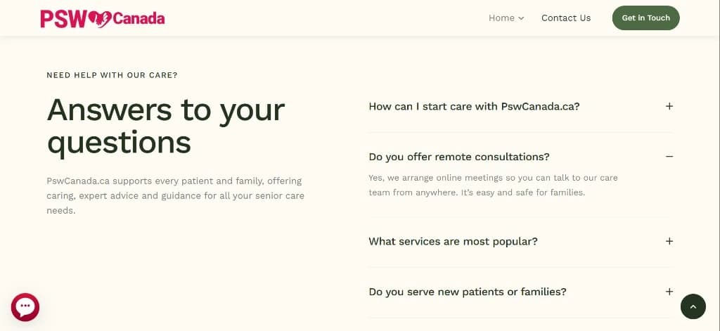Website screens from a product we improved