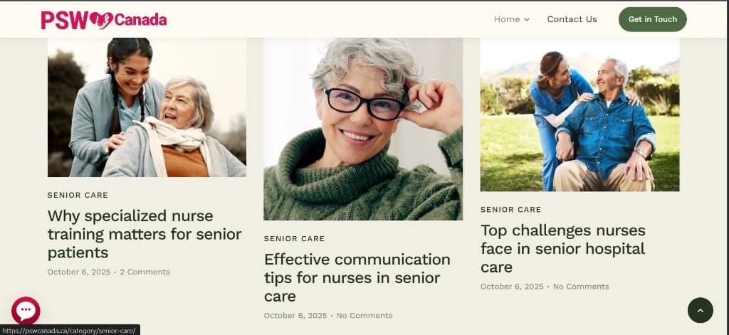 Website screens from a product we improved