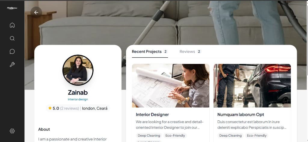 FindUp Now provider profile